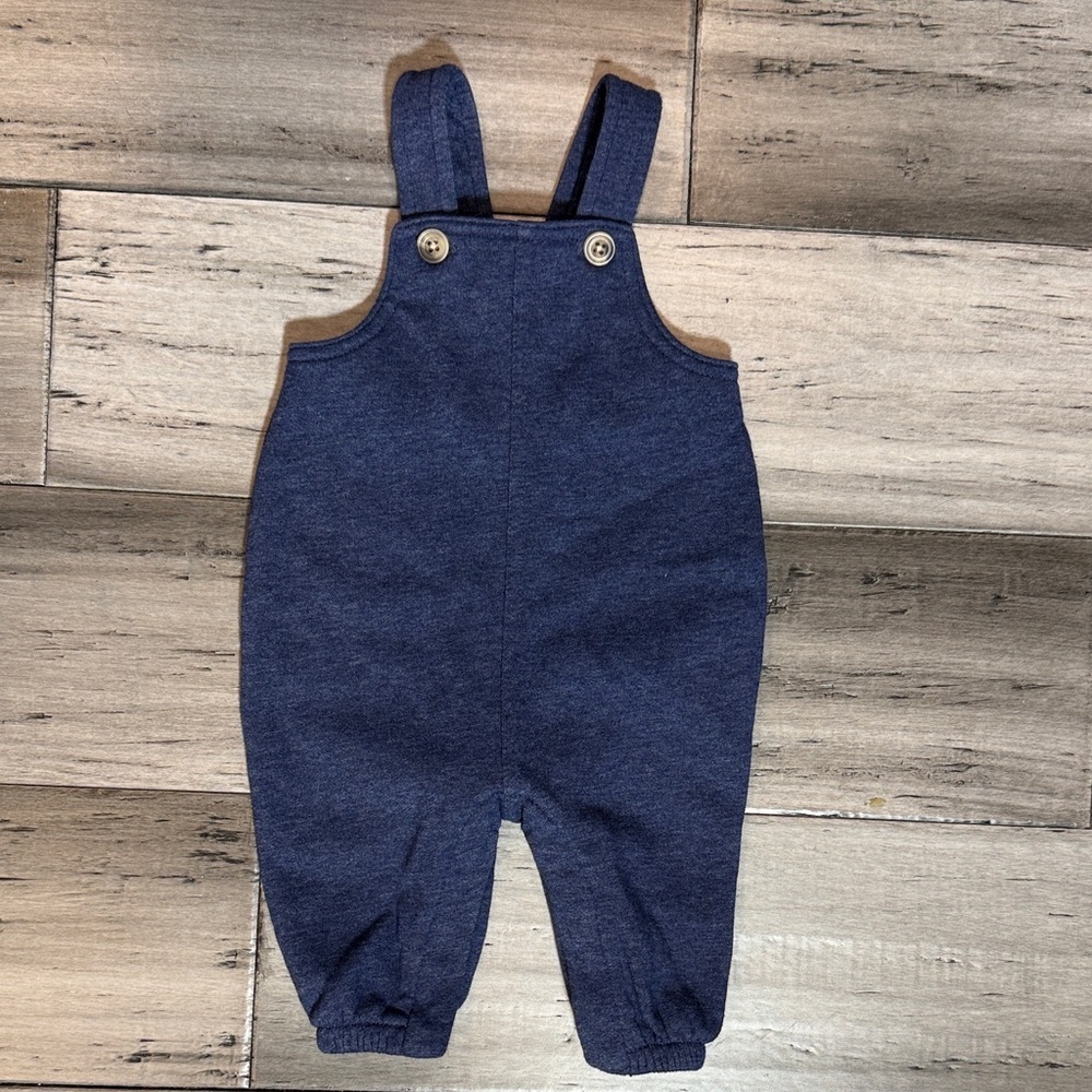 NWOT Unbranded Navy Blue Cotton Blend Kids Overalls
